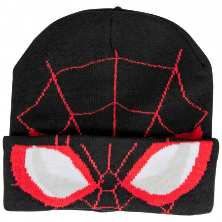 Spider-Man Miles Morales Costume Pull Down Mask Beanie